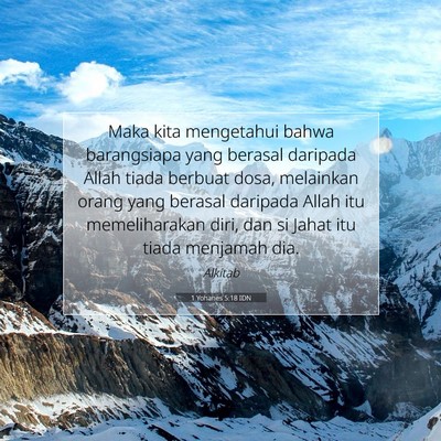 1 Yohanes 5:18 IDN Gambar Ayat Alkitab