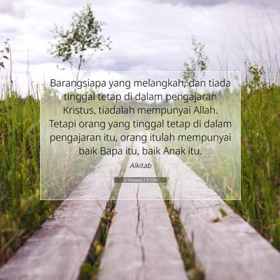 2 Yohanes 1:9 Ayat Alkitab Dijelaskan