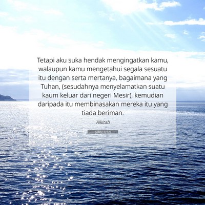 Yudas 1:5 Ayat Alkitab Dijelaskan