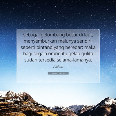 Yudas 1:13 Ayat Alkitab Dijelaskan