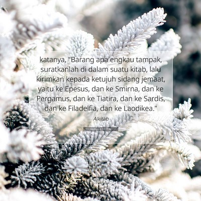 Wahyu 1:11 Ayat Alkitab Dijelaskan