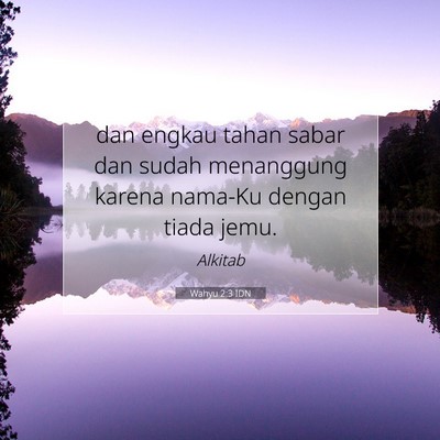 Wahyu 2:3 IDN Gambar Ayat Alkitab