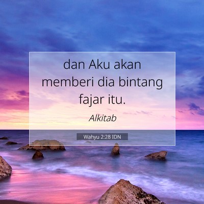 Wahyu 2:28 IDN Gambar Ayat Alkitab