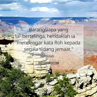 Wahyu 2:29 IDN Gambar Ayat Alkitab