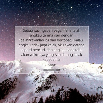 Wahyu 3:3 IDN Gambar Ayat Alkitab