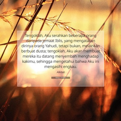 Wahyu 3:9 IDN Gambar Ayat Alkitab