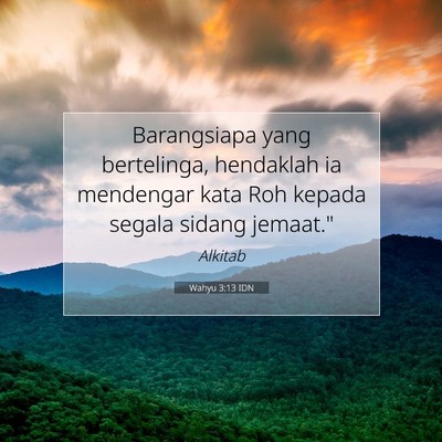 Wahyu 3:13 IDN Gambar Ayat Alkitab