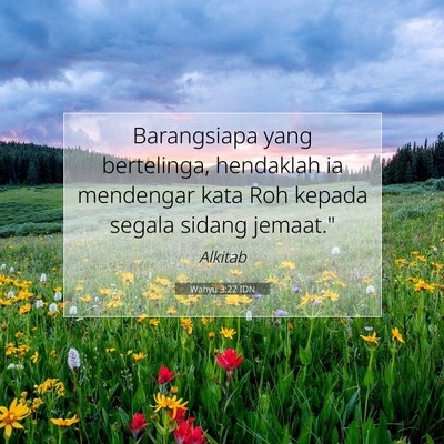 Wahyu 3:22 IDN Gambar Ayat Alkitab
