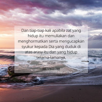 Wahyu 4:9 IDN Gambar Ayat Alkitab