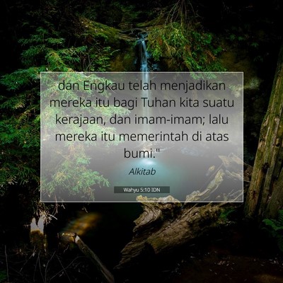 Wahyu 5:10 IDN Gambar Ayat Alkitab