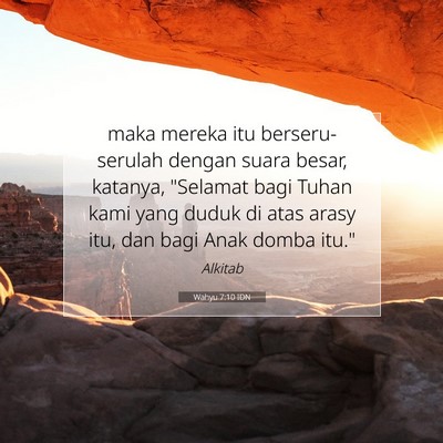 Wahyu 7:10 IDN Gambar Ayat Alkitab