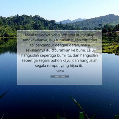 Wahyu 8:7 Ayat Alkitab Dijelaskan
