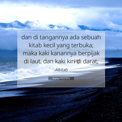 Wahyu 10:2 IDN Gambar Ayat Alkitab