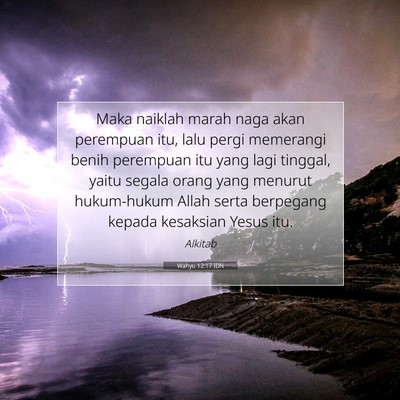Wahyu 12:17 IDN Gambar Ayat Alkitab