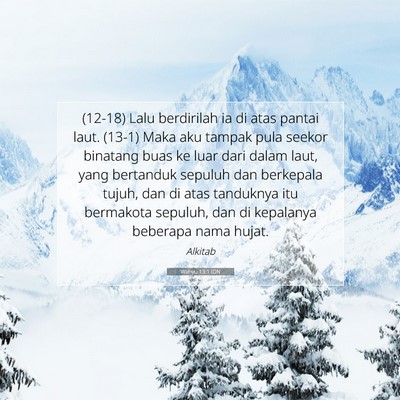 Wahyu 13:1 IDN Gambar Ayat Alkitab