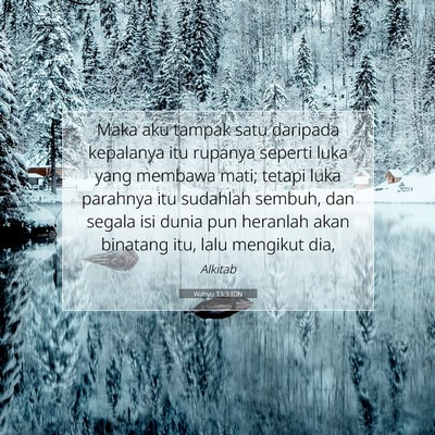 Wahyu 13:3 IDN Gambar Ayat Alkitab