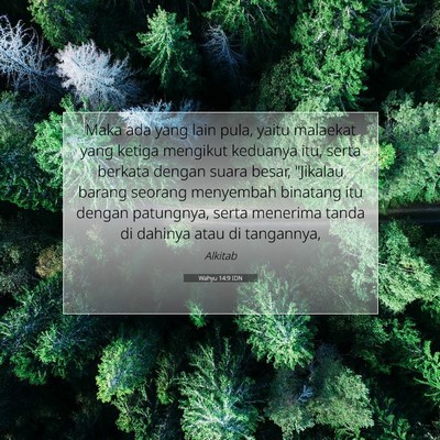 Wahyu 14:9 IDN Gambar Ayat Alkitab