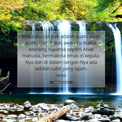 Wahyu 14:14 IDN Gambar Ayat Alkitab