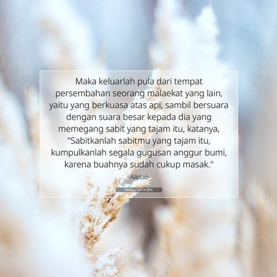 Wahyu 14:18 IDN Gambar Ayat Alkitab