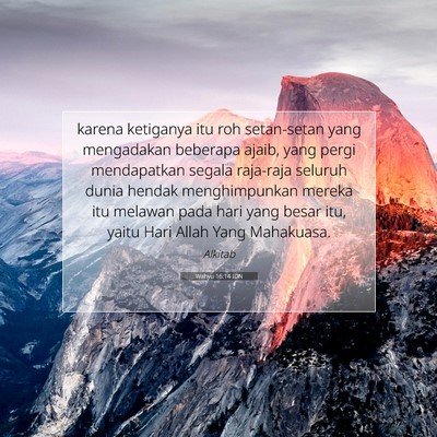 Wahyu 16:14 IDN Gambar Ayat Alkitab