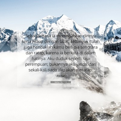 Wahyu 18:7 IDN Gambar Ayat Alkitab