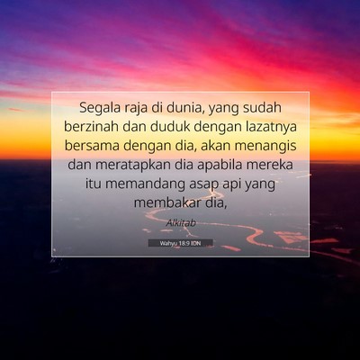 Wahyu 18:9 IDN Gambar Ayat Alkitab