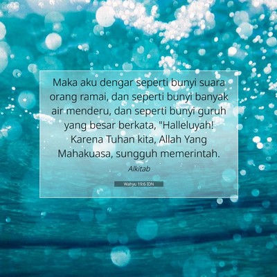 Wahyu 19:6 IDN Gambar Ayat Alkitab