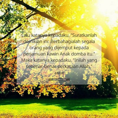 Wahyu 19:9 IDN Gambar Ayat Alkitab