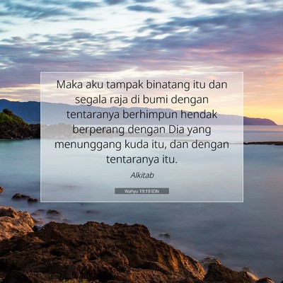 Wahyu 19:19 IDN Gambar Ayat Alkitab