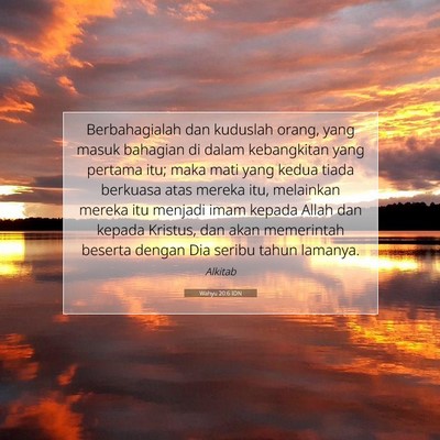 Wahyu 20:6 IDN Gambar Ayat Alkitab