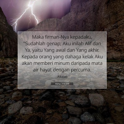 Wahyu 21:6 IDN Gambar Ayat Alkitab