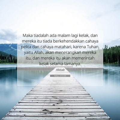 Wahyu 22:5 IDN Gambar Ayat Alkitab