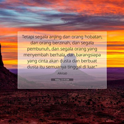Wahyu 22:15 IDN Gambar Ayat Alkitab