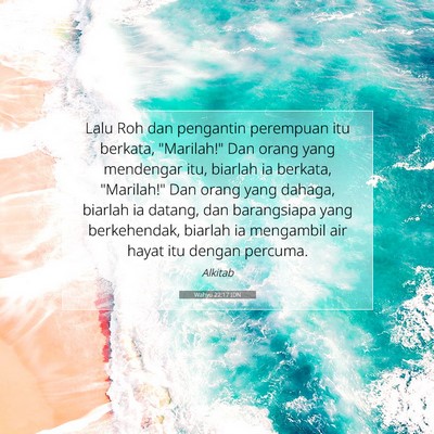 Wahyu 22:17 IDN Gambar Ayat Alkitab